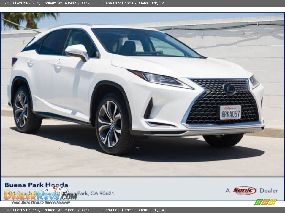 2020 Lexus RX 350 Eminent White Pearl / Black Photo #1