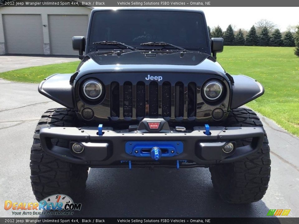 2012 Jeep Wrangler Unlimited Sport 4x4 Black / Black Photo #13