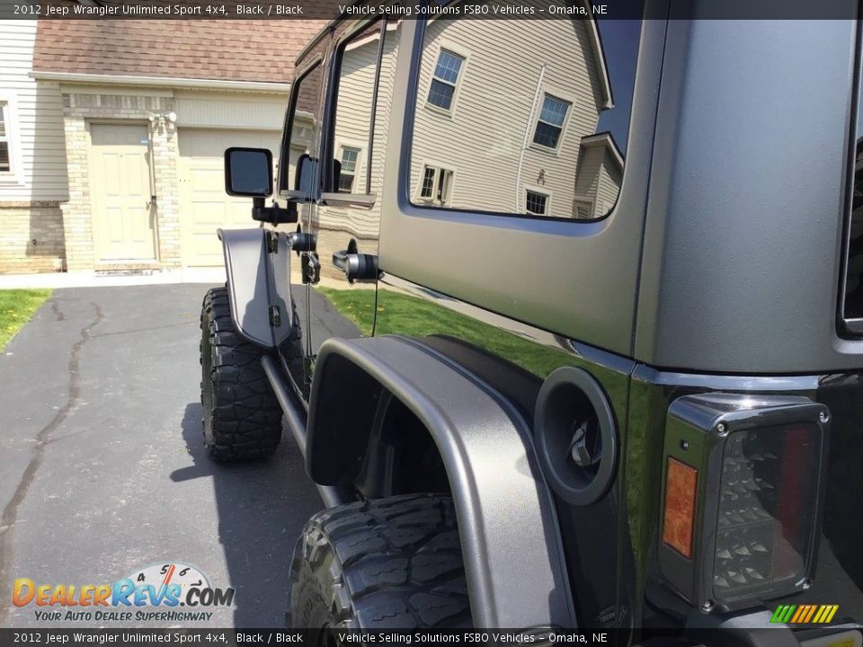 2012 Jeep Wrangler Unlimited Sport 4x4 Black / Black Photo #14