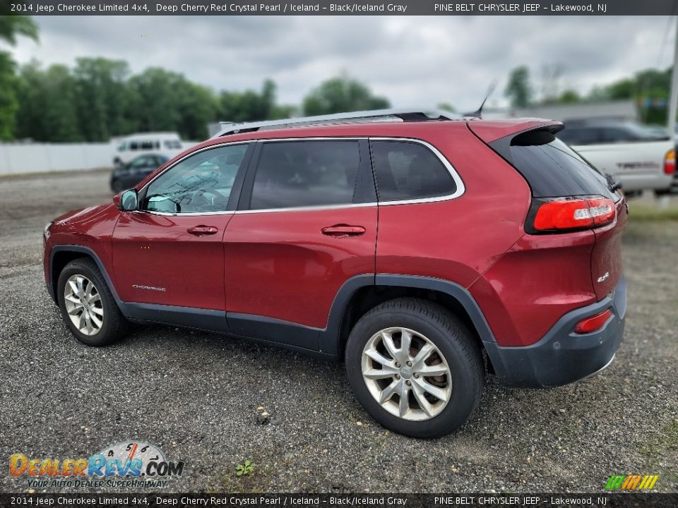 2014 Jeep Cherokee Limited 4x4 Deep Cherry Red Crystal Pearl / Iceland - Black/Iceland Gray Photo #11