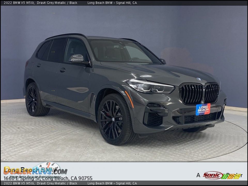 2022 BMW X5 M50i Dravit Grey Metallic / Black Photo #1