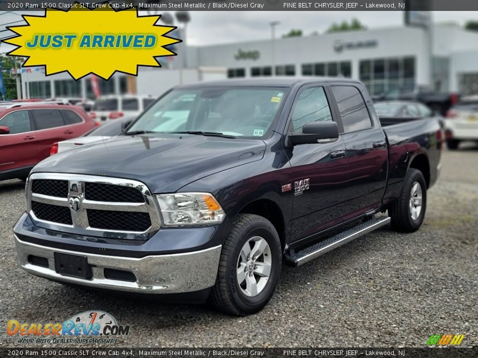 2020 Ram 1500 Classic SLT Crew Cab 4x4 Maximum Steel Metallic / Black/Diesel Gray Photo #1