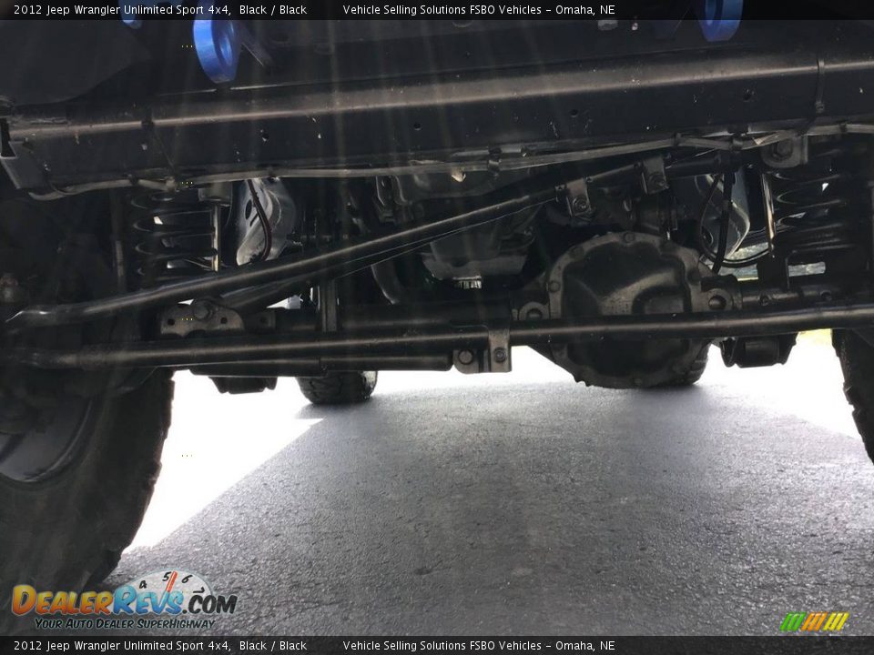 2012 Jeep Wrangler Unlimited Sport 4x4 Black / Black Photo #23
