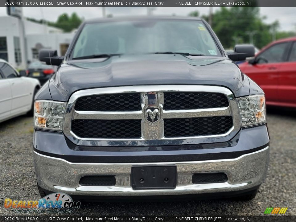 2020 Ram 1500 Classic SLT Crew Cab 4x4 Maximum Steel Metallic / Black/Diesel Gray Photo #2