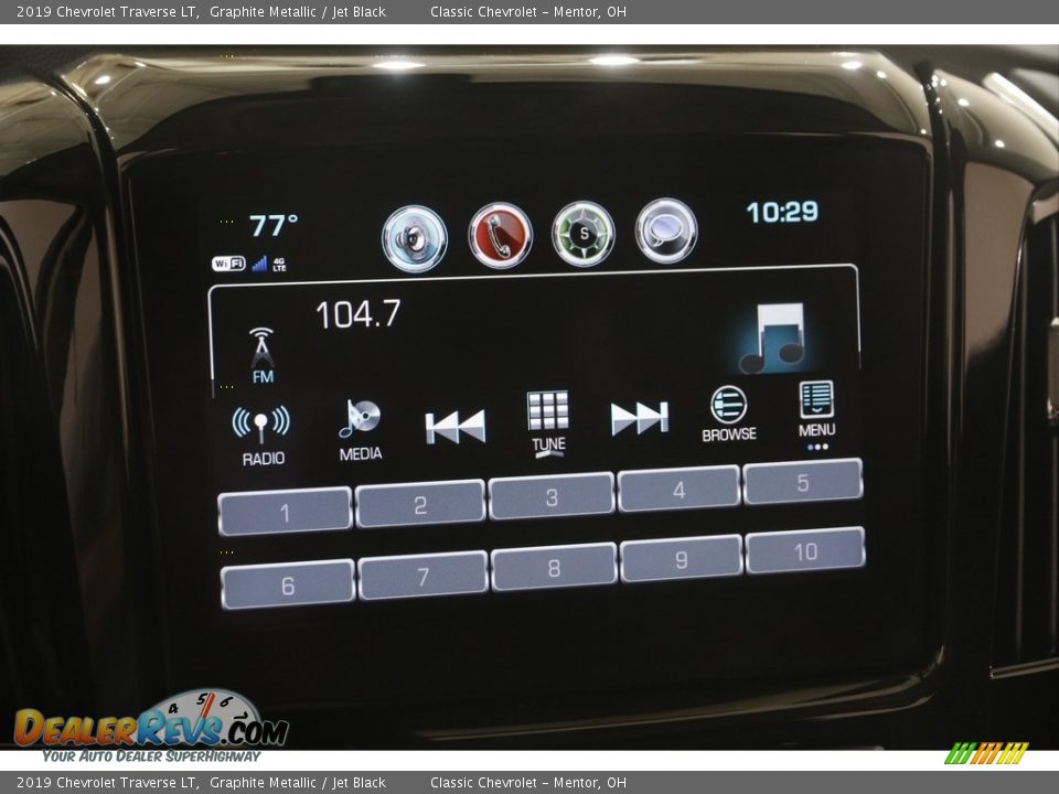 2019 Chevrolet Traverse LT Graphite Metallic / Jet Black Photo #10