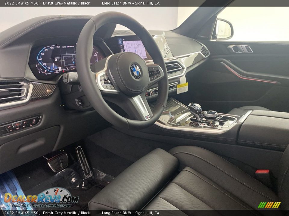2022 BMW X5 M50i Dravit Grey Metallic / Black Photo #12