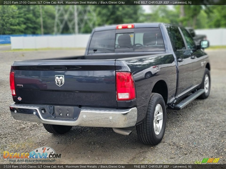 2020 Ram 1500 Classic SLT Crew Cab 4x4 Maximum Steel Metallic / Black/Diesel Gray Photo #8