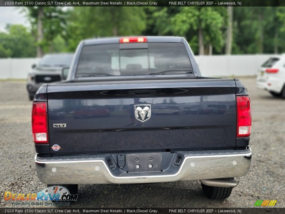 2020 Ram 1500 Classic SLT Crew Cab 4x4 Maximum Steel Metallic / Black/Diesel Gray Photo #9