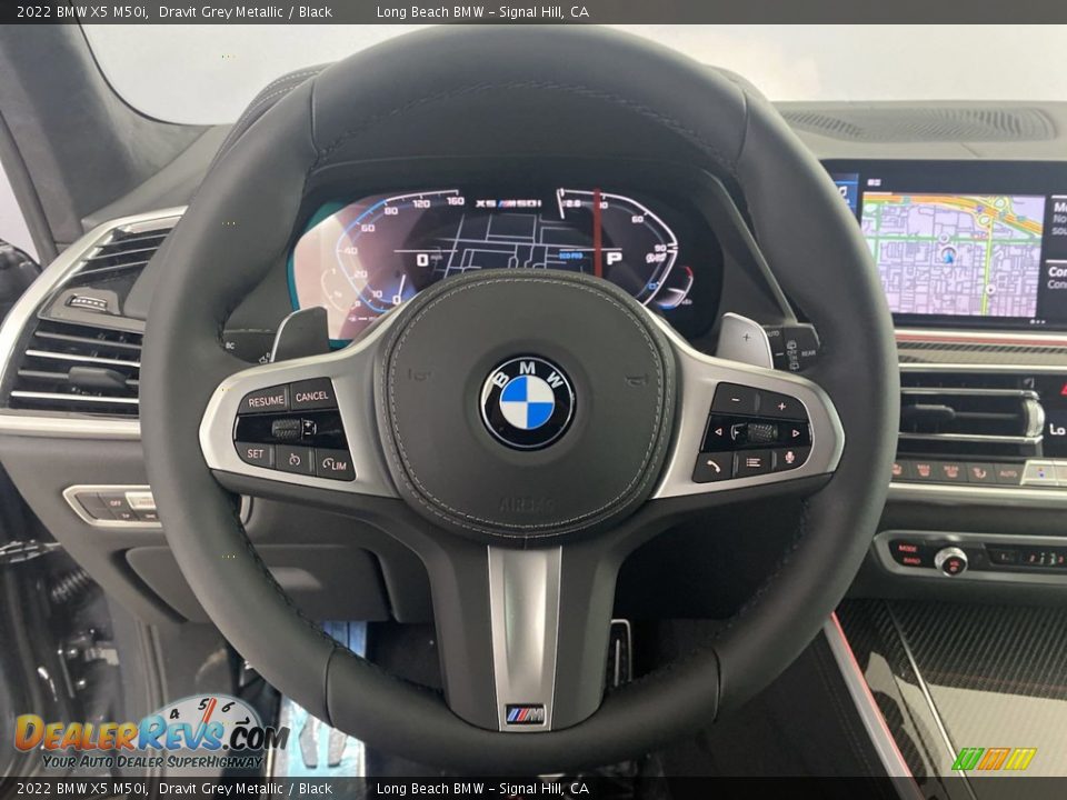 2022 BMW X5 M50i Dravit Grey Metallic / Black Photo #14