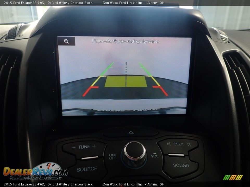 2015 Ford Escape SE 4WD Oxford White / Charcoal Black Photo #2