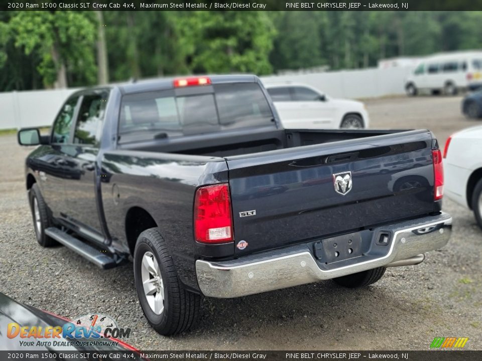 2020 Ram 1500 Classic SLT Crew Cab 4x4 Maximum Steel Metallic / Black/Diesel Gray Photo #10