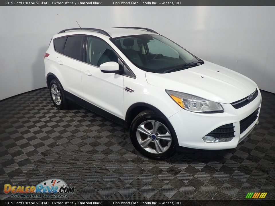 2015 Ford Escape SE 4WD Oxford White / Charcoal Black Photo #3