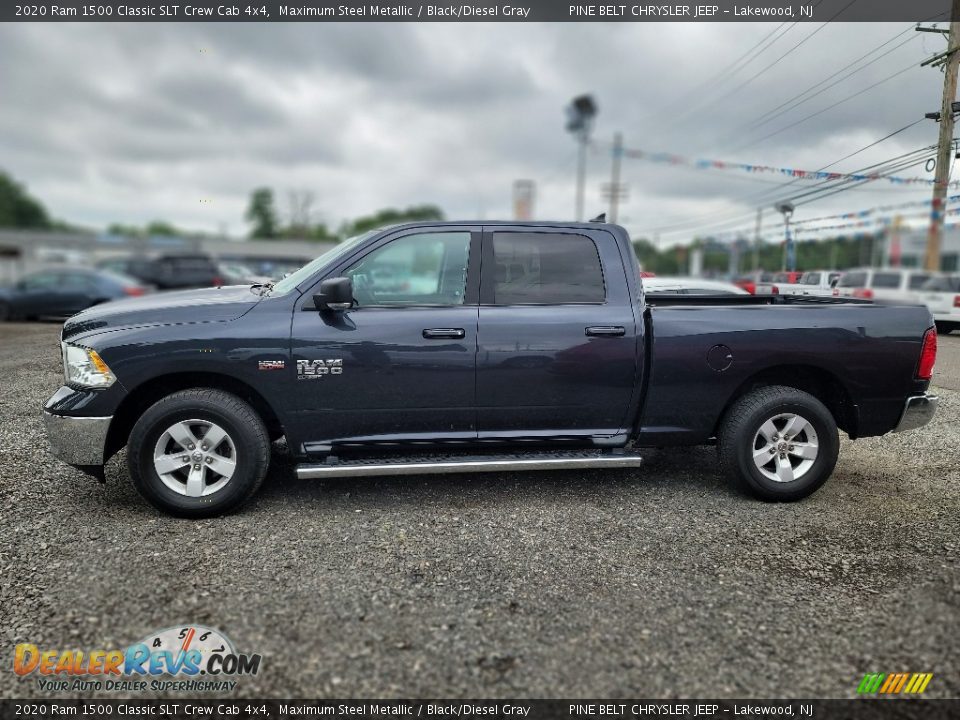 2020 Ram 1500 Classic SLT Crew Cab 4x4 Maximum Steel Metallic / Black/Diesel Gray Photo #11