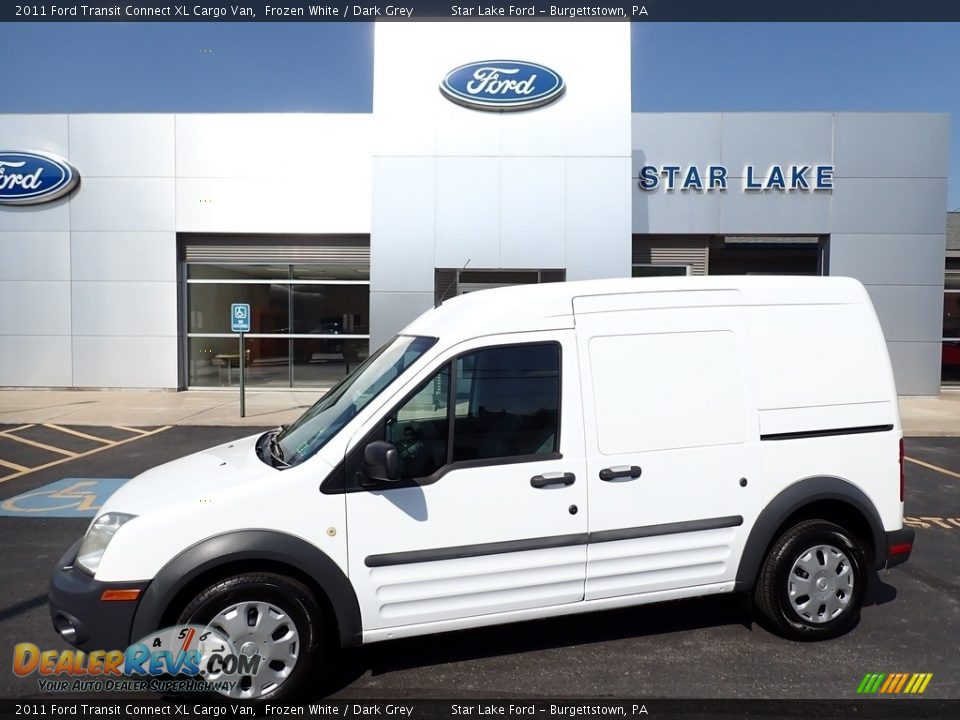 2011 Ford Transit Connect XL Cargo Van Frozen White / Dark Grey Photo #1