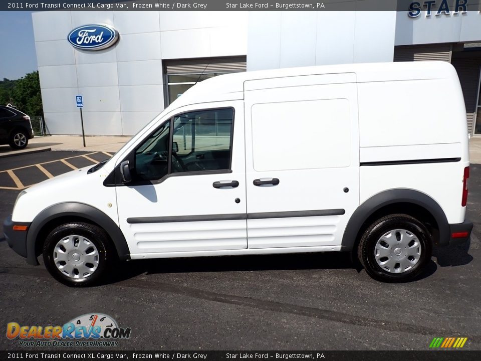 Frozen White 2011 Ford Transit Connect XL Cargo Van Photo #2