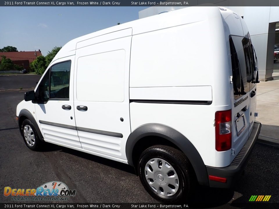 Frozen White 2011 Ford Transit Connect XL Cargo Van Photo #3