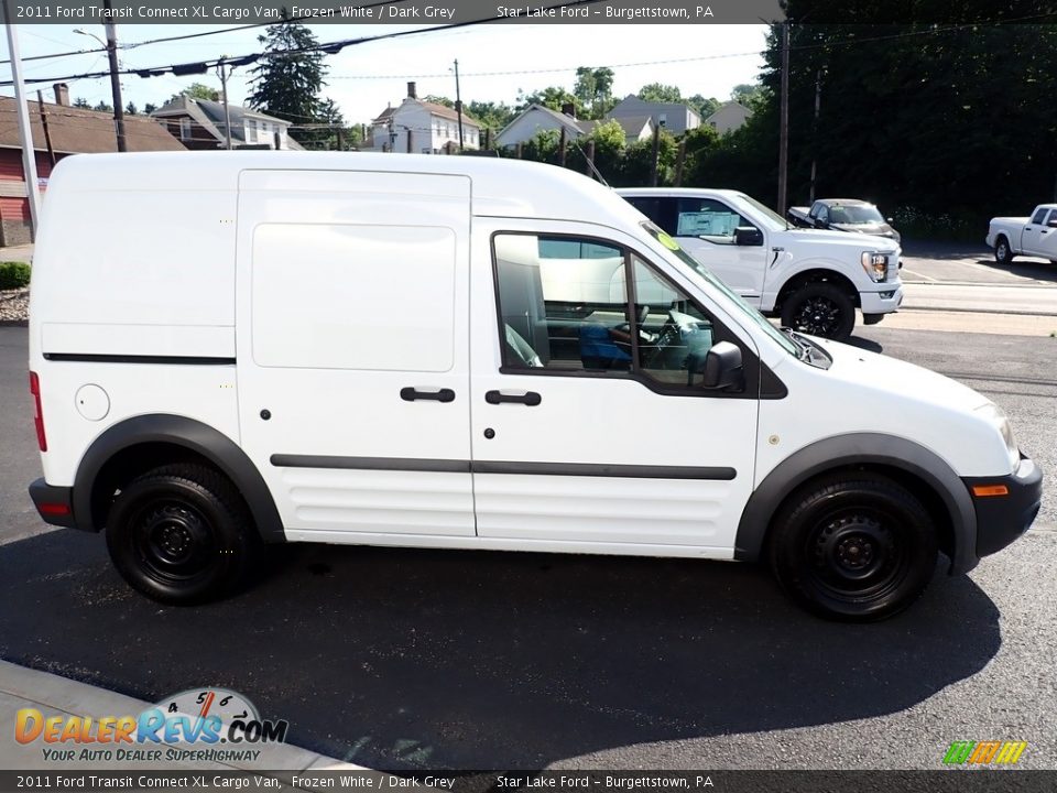 Frozen White 2011 Ford Transit Connect XL Cargo Van Photo #7