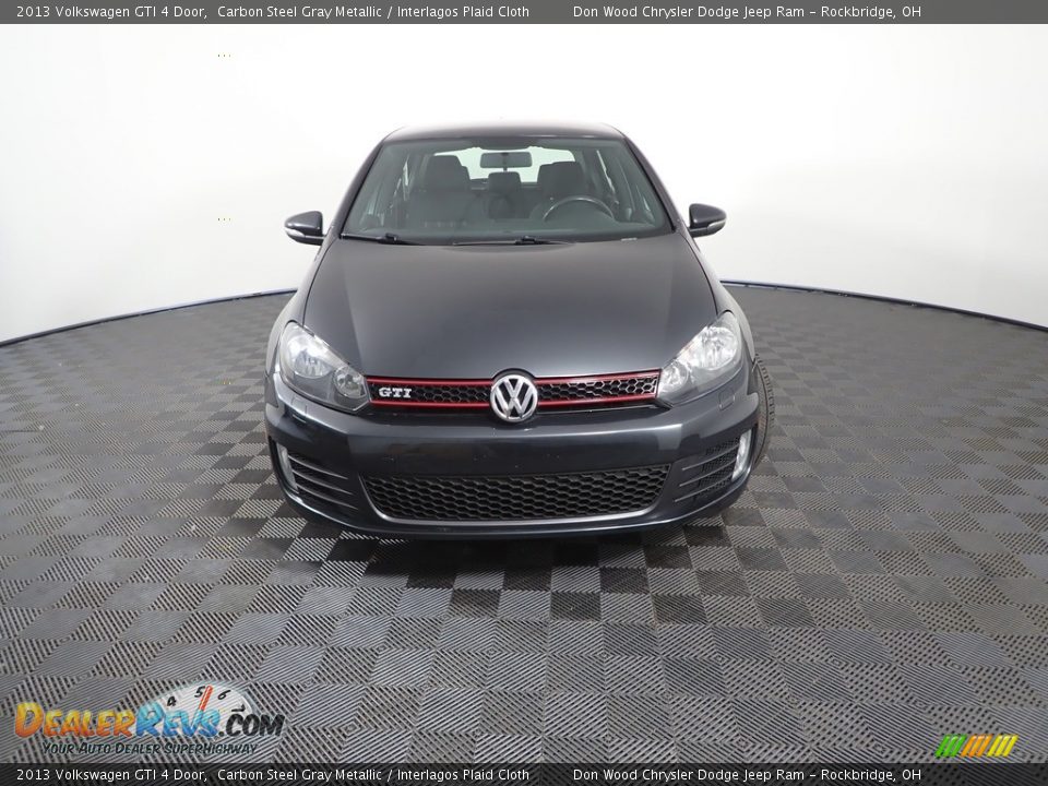 2013 Volkswagen GTI 4 Door Carbon Steel Gray Metallic / Interlagos Plaid Cloth Photo #2