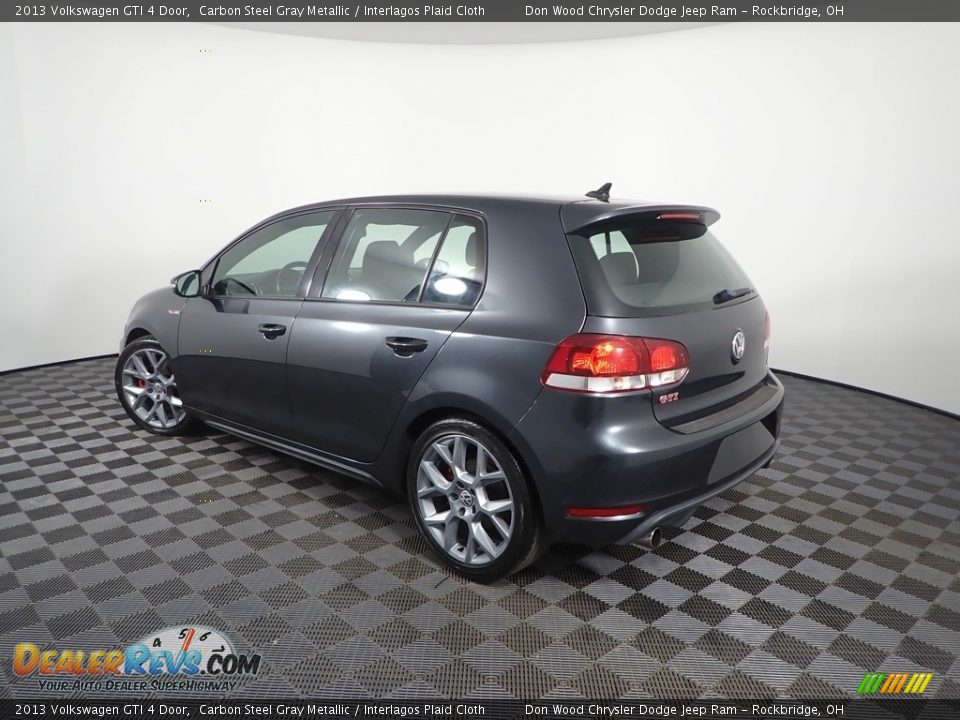 2013 Volkswagen GTI 4 Door Carbon Steel Gray Metallic / Interlagos Plaid Cloth Photo #5