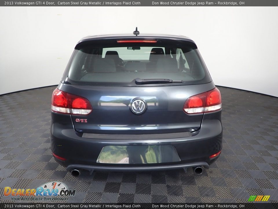2013 Volkswagen GTI 4 Door Carbon Steel Gray Metallic / Interlagos Plaid Cloth Photo #6