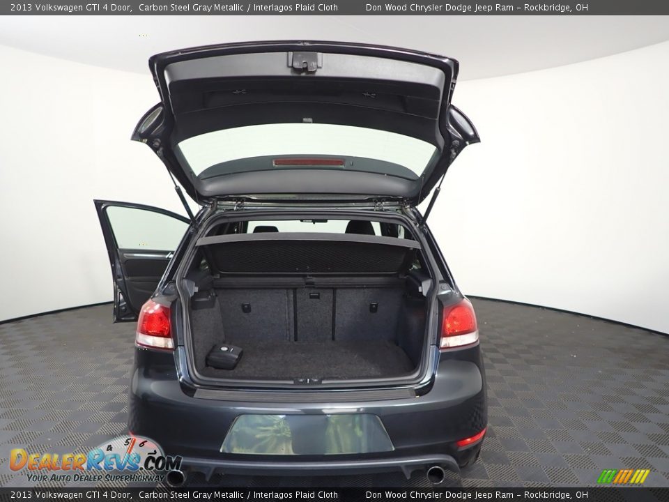 2013 Volkswagen GTI 4 Door Carbon Steel Gray Metallic / Interlagos Plaid Cloth Photo #7