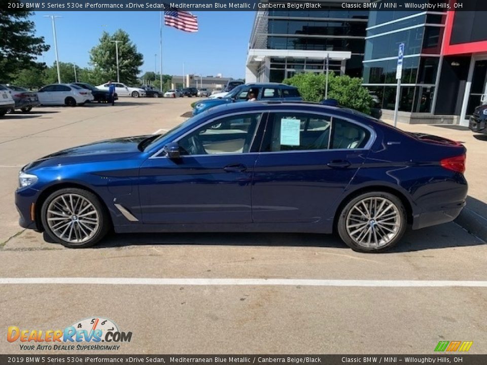 Mediterranean Blue Metallic 2019 BMW 5 Series 530e iPerformance xDrive Sedan Photo #2
