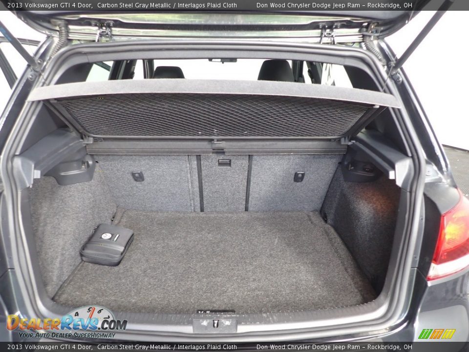 2013 Volkswagen GTI 4 Door Carbon Steel Gray Metallic / Interlagos Plaid Cloth Photo #8