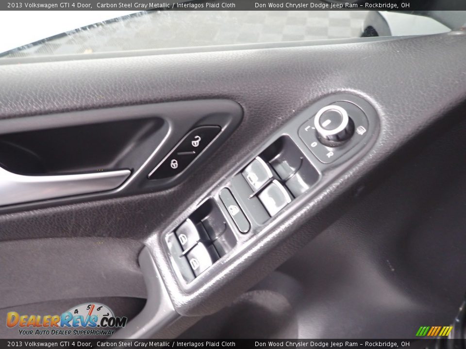 2013 Volkswagen GTI 4 Door Carbon Steel Gray Metallic / Interlagos Plaid Cloth Photo #10