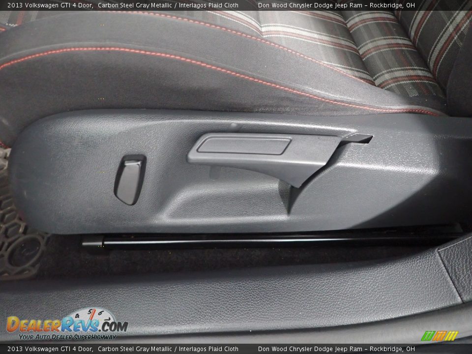 2013 Volkswagen GTI 4 Door Carbon Steel Gray Metallic / Interlagos Plaid Cloth Photo #11