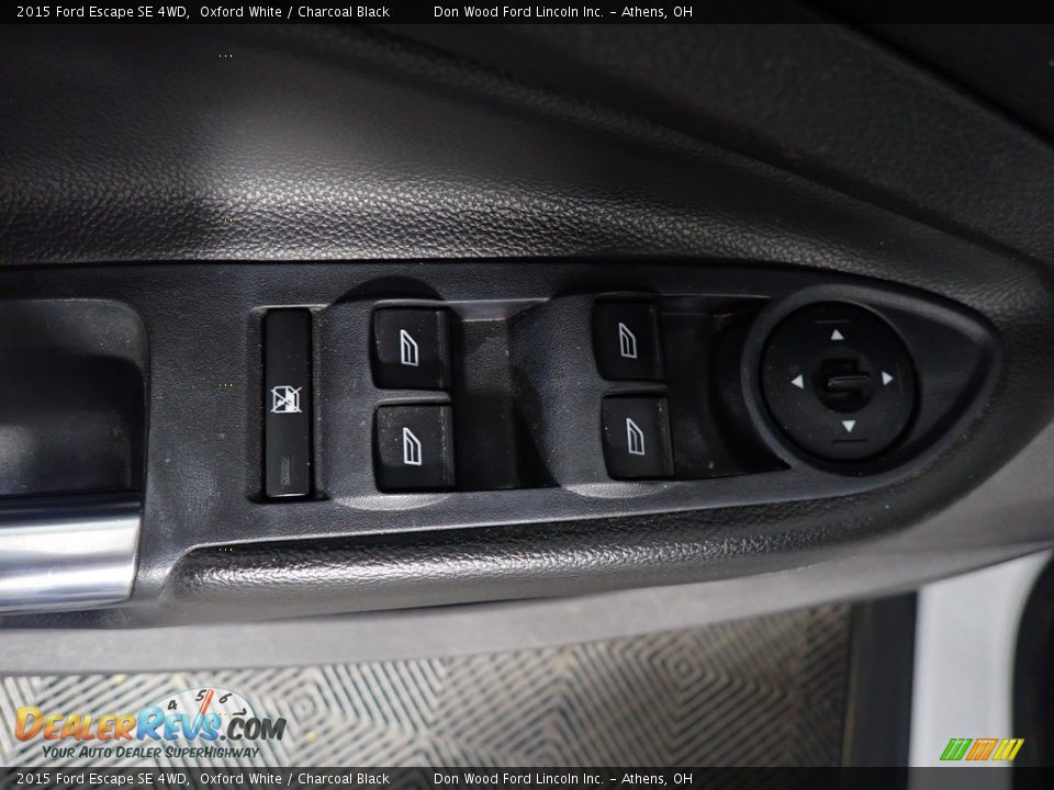 2015 Ford Escape SE 4WD Oxford White / Charcoal Black Photo #22