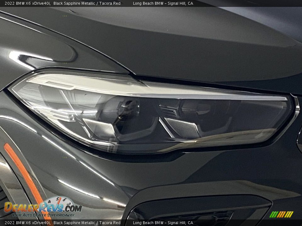 2022 BMW X6 xDrive40i Black Sapphire Metallic / Tacora Red Photo #4