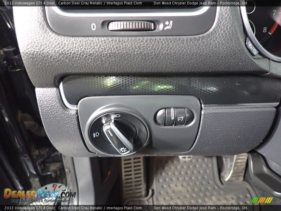 2013 Volkswagen GTI 4 Door Carbon Steel Gray Metallic / Interlagos Plaid Cloth Photo #13