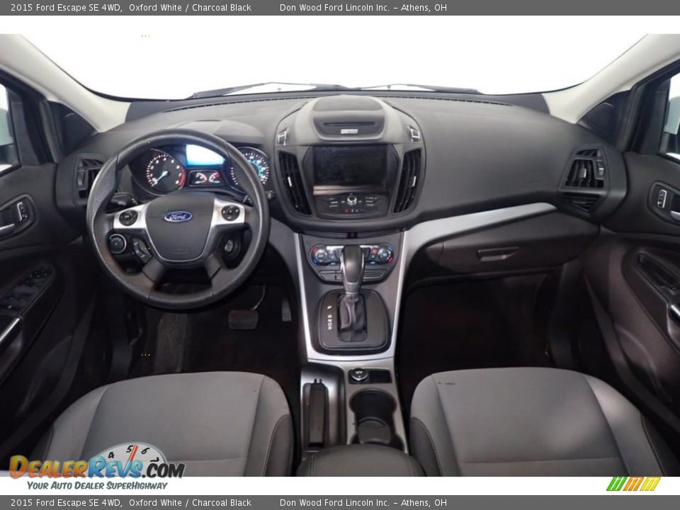 2015 Ford Escape SE 4WD Oxford White / Charcoal Black Photo #25