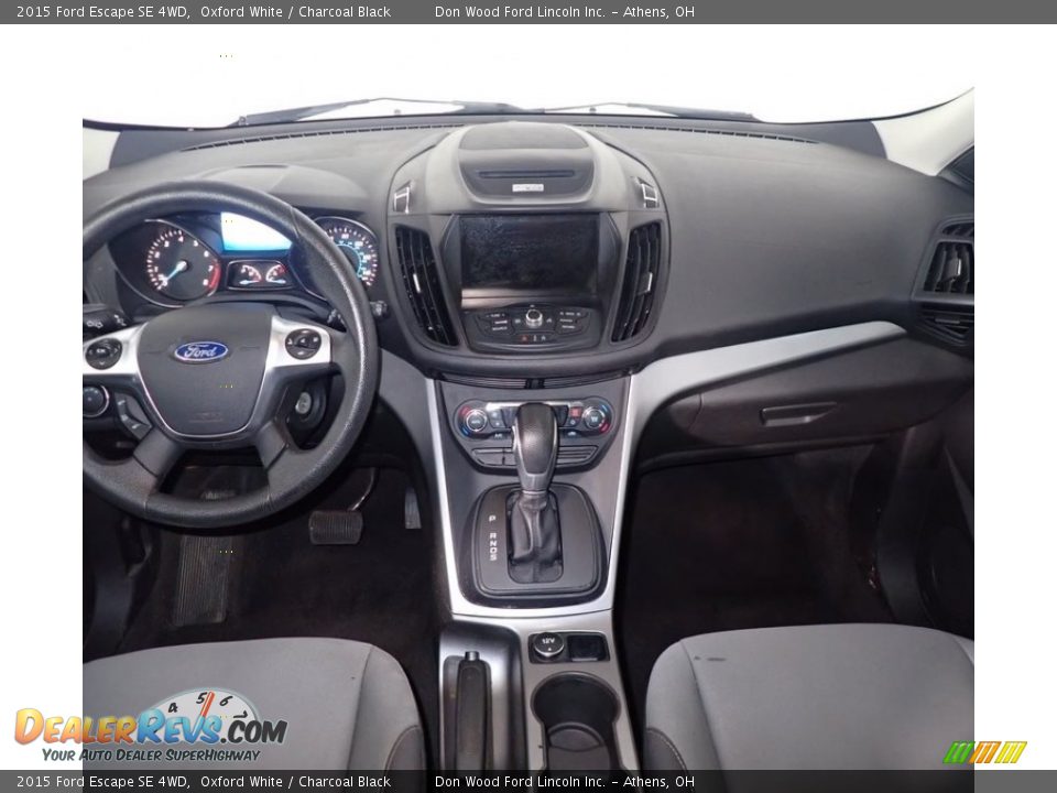 2015 Ford Escape SE 4WD Oxford White / Charcoal Black Photo #26