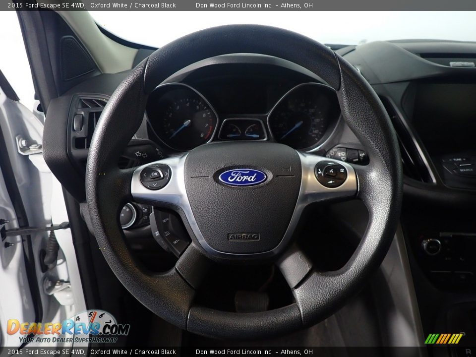 2015 Ford Escape SE 4WD Oxford White / Charcoal Black Photo #28