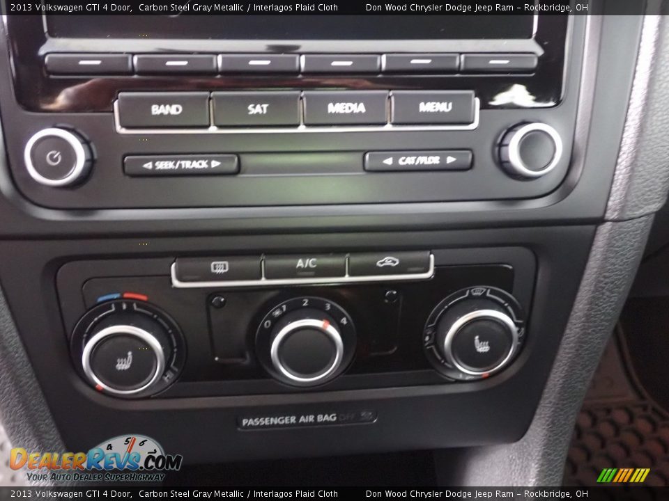 2013 Volkswagen GTI 4 Door Carbon Steel Gray Metallic / Interlagos Plaid Cloth Photo #18