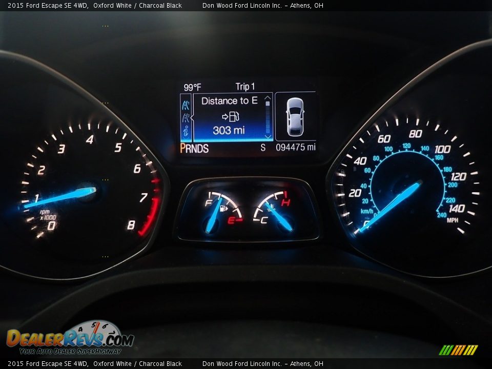 2015 Ford Escape SE 4WD Oxford White / Charcoal Black Photo #29