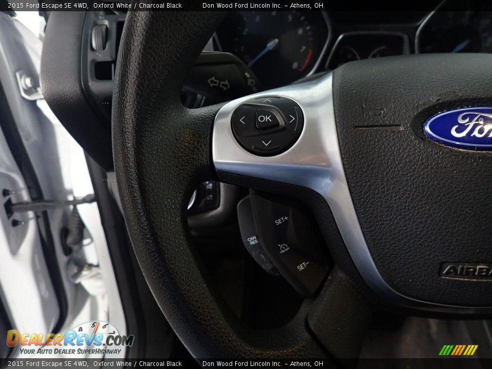 2015 Ford Escape SE 4WD Oxford White / Charcoal Black Photo #30