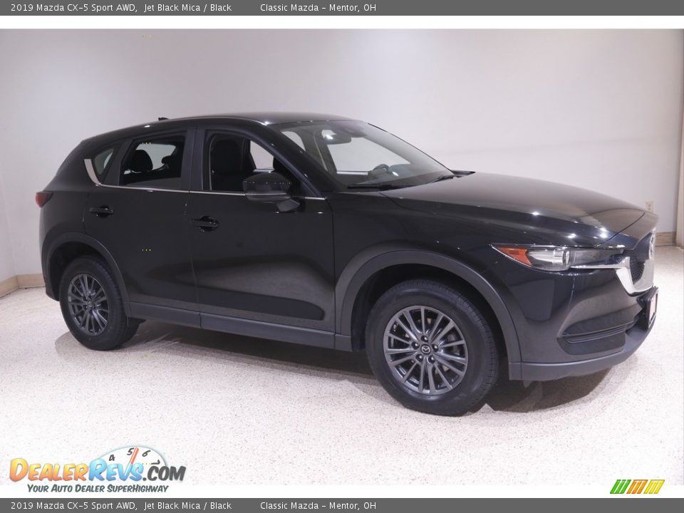 2019 Mazda CX-5 Sport AWD Jet Black Mica / Black Photo #1