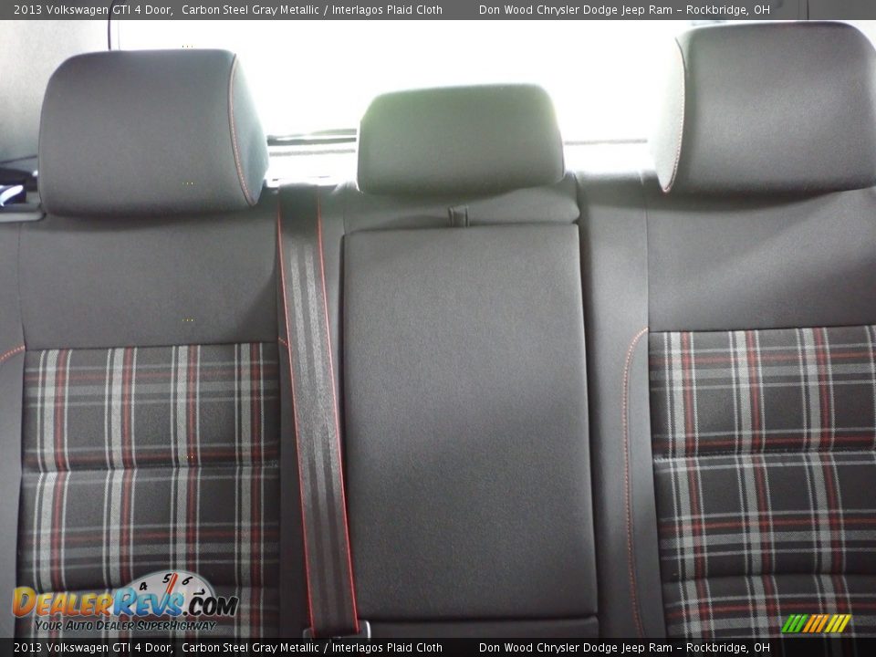 2013 Volkswagen GTI 4 Door Carbon Steel Gray Metallic / Interlagos Plaid Cloth Photo #20