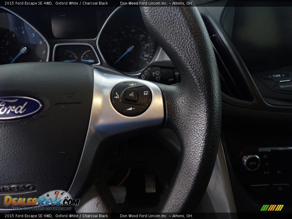 2015 Ford Escape SE 4WD Oxford White / Charcoal Black Photo #31