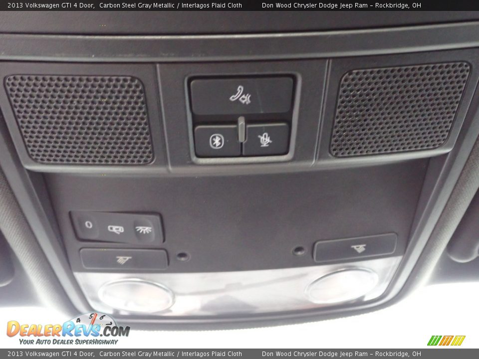 2013 Volkswagen GTI 4 Door Carbon Steel Gray Metallic / Interlagos Plaid Cloth Photo #21