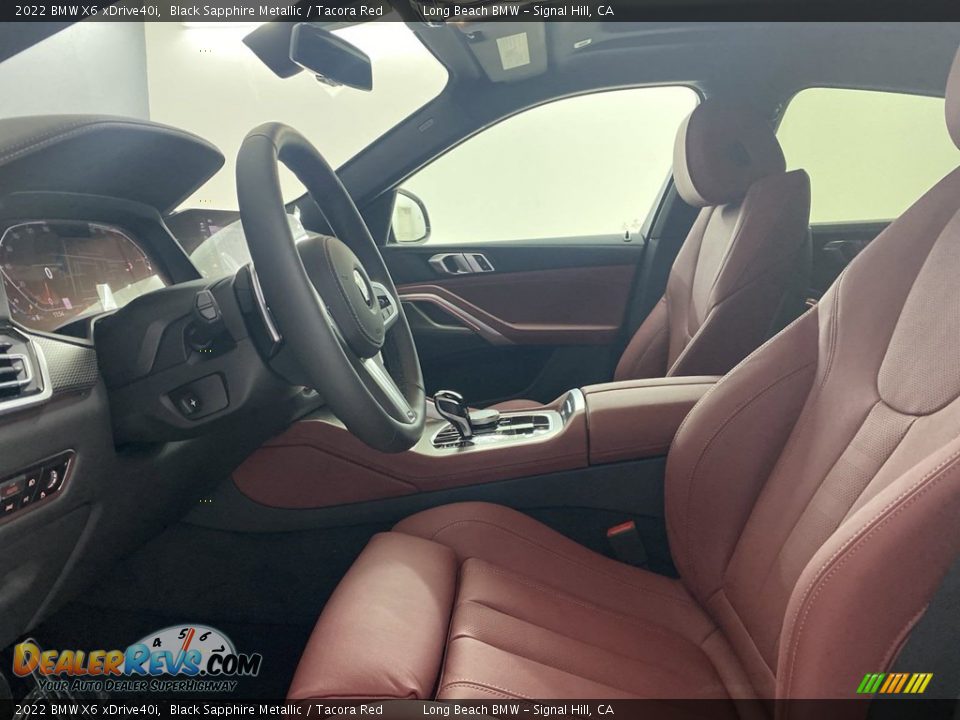 2022 BMW X6 xDrive40i Black Sapphire Metallic / Tacora Red Photo #13