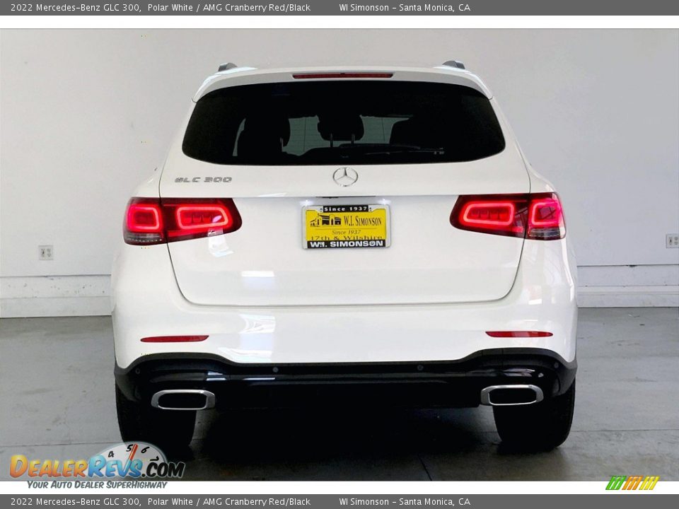 2022 Mercedes-Benz GLC 300 Polar White / AMG Cranberry Red/Black Photo #3