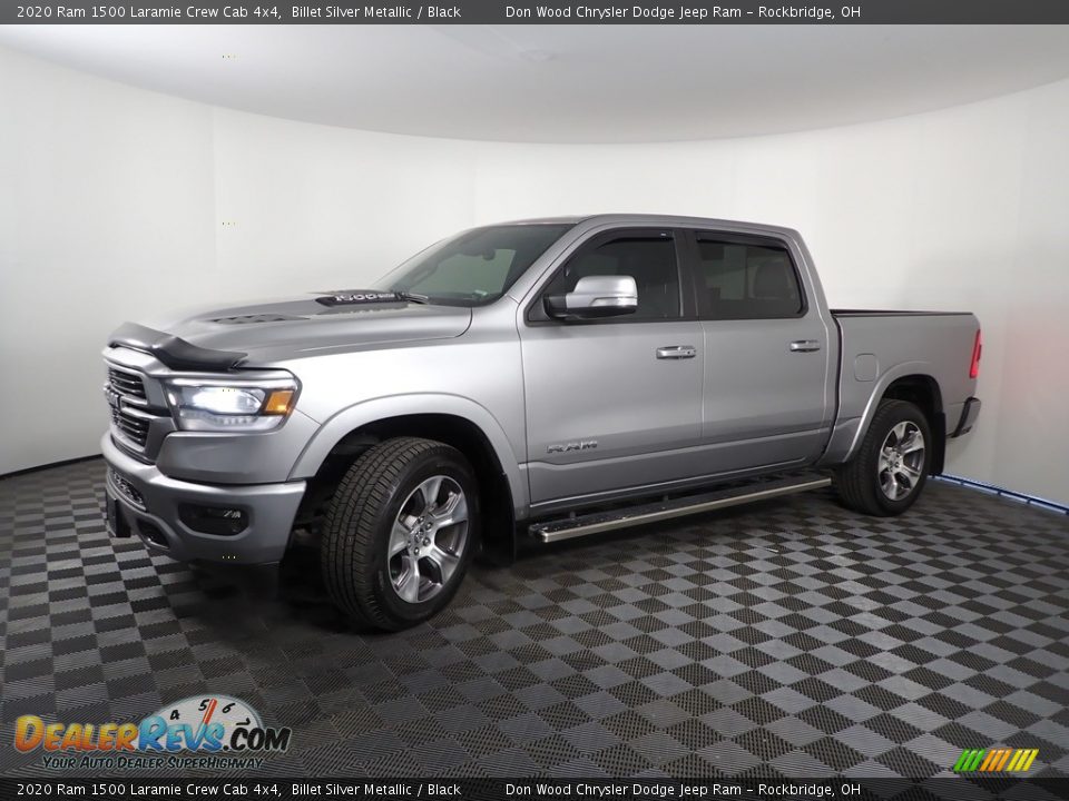 2020 Ram 1500 Laramie Crew Cab 4x4 Billet Silver Metallic / Black Photo #8