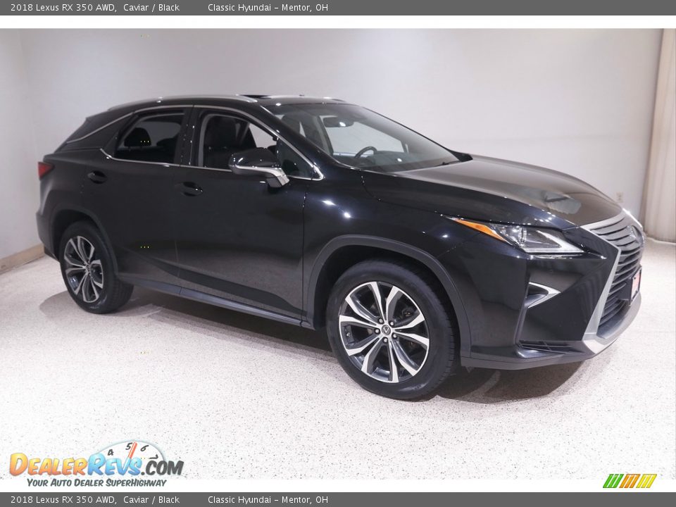 2018 Lexus RX 350 AWD Caviar / Black Photo #1