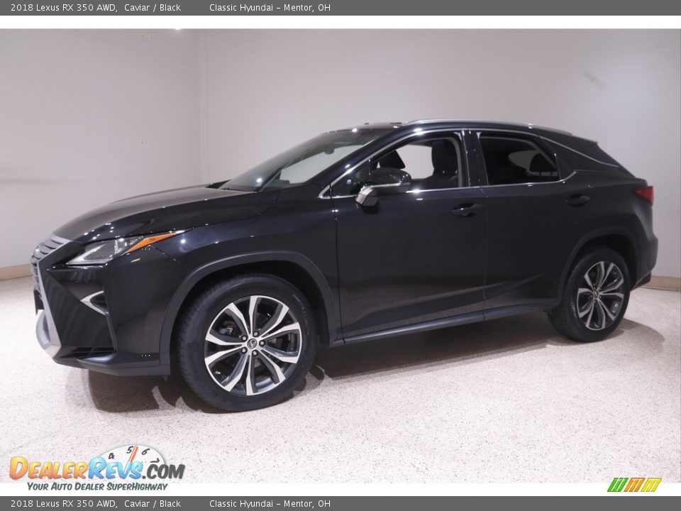 2018 Lexus RX 350 AWD Caviar / Black Photo #3