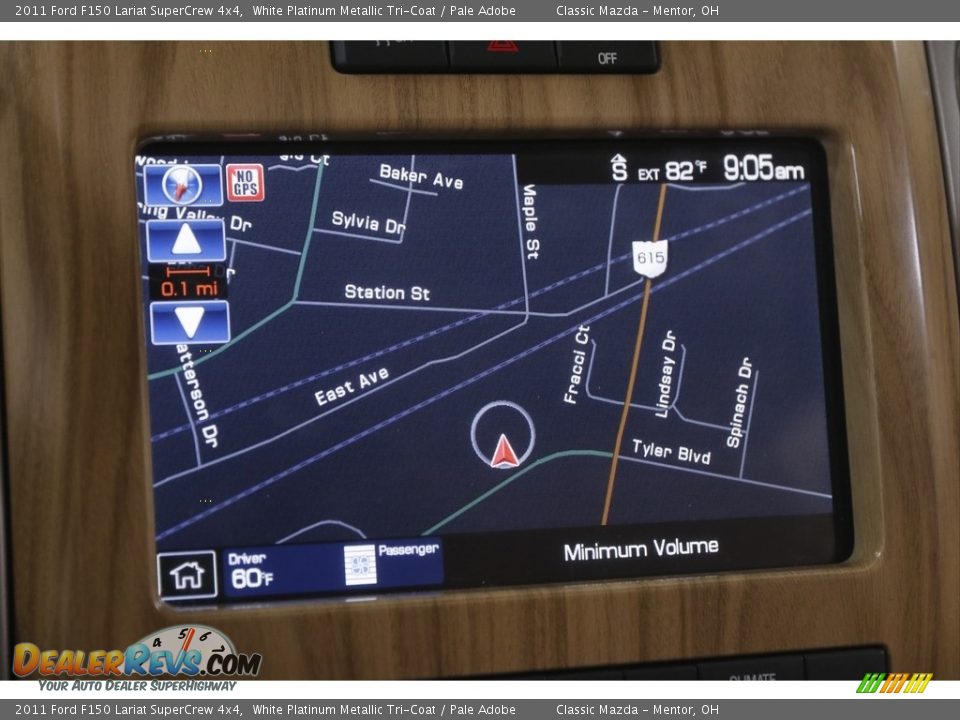 2011 Ford F150 Lariat SuperCrew 4x4 White Platinum Metallic Tri-Coat / Pale Adobe Photo #14