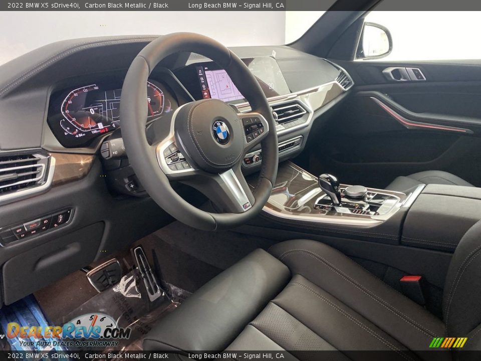 2022 BMW X5 sDrive40i Carbon Black Metallic / Black Photo #12