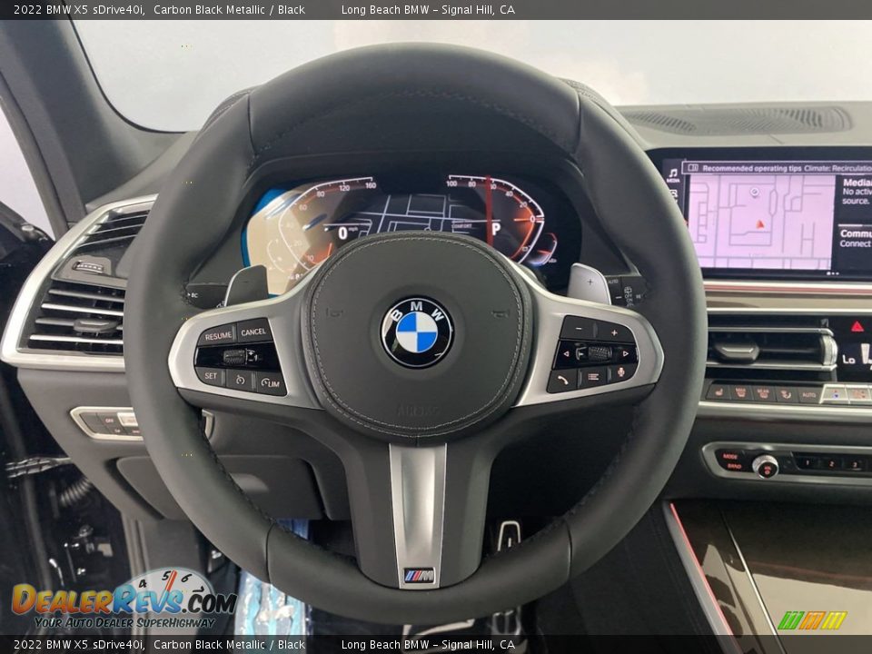 2022 BMW X5 sDrive40i Carbon Black Metallic / Black Photo #14